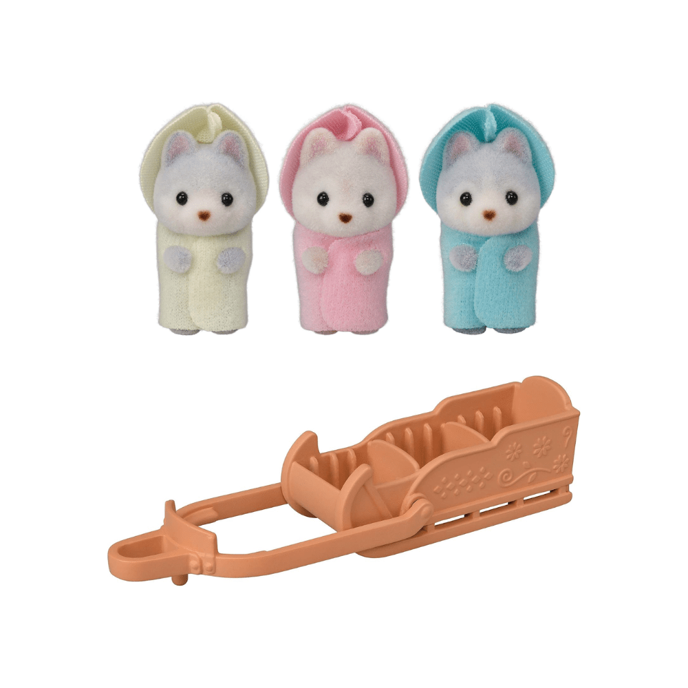 Juguete Sylvanian Ternurines Set Familia Husky4