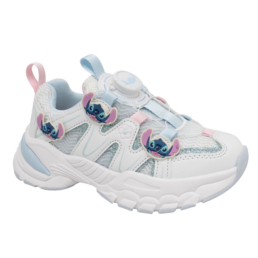 Zapatillas Niña Stitch Celeste Rosada 0