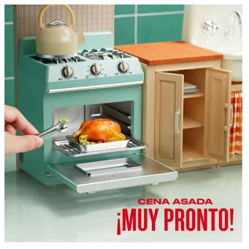 Playset Cocina Completa Mini Brands Hervidor Horno Caño Lavaplatos2