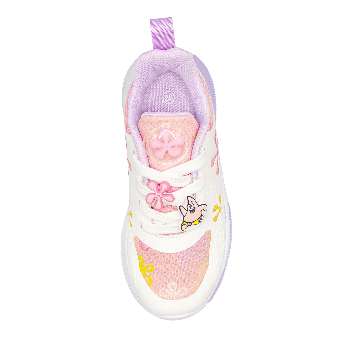 Zapatillas Patricio Estrella Bob Esponja Rosado Blanco Niña2