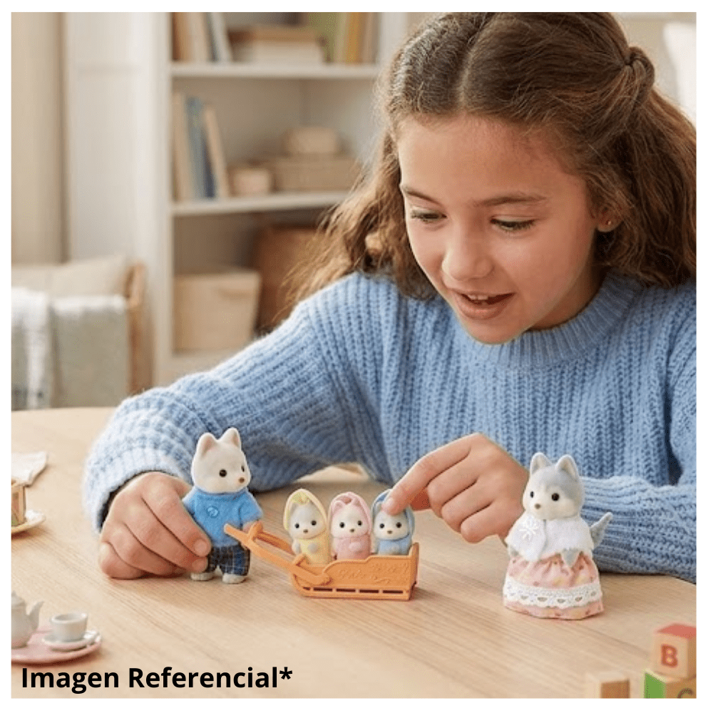 Juguete Sylvanian Ternurines Set Familia Husky5