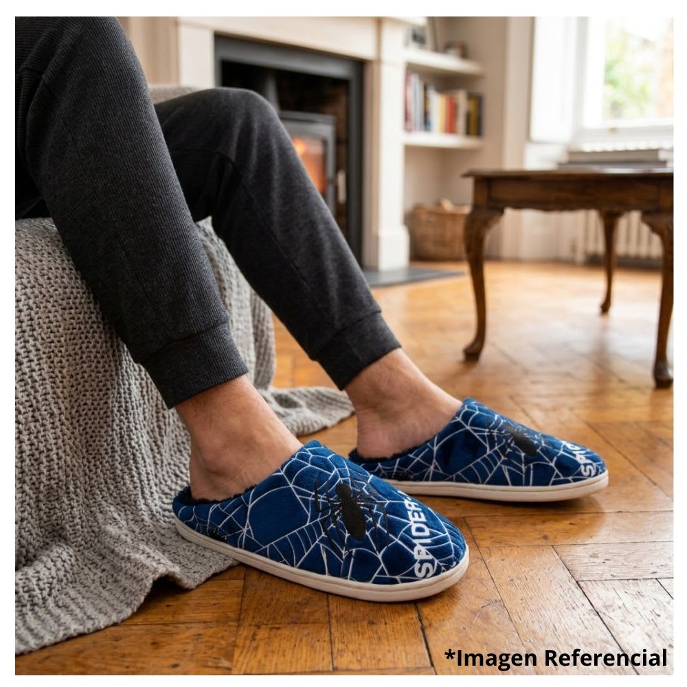 Pantuflas Hombre Spiderman Azul5