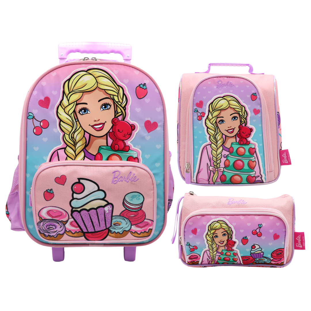 Pack Escolar Maleta Oficio Barbie Cupcakes 0