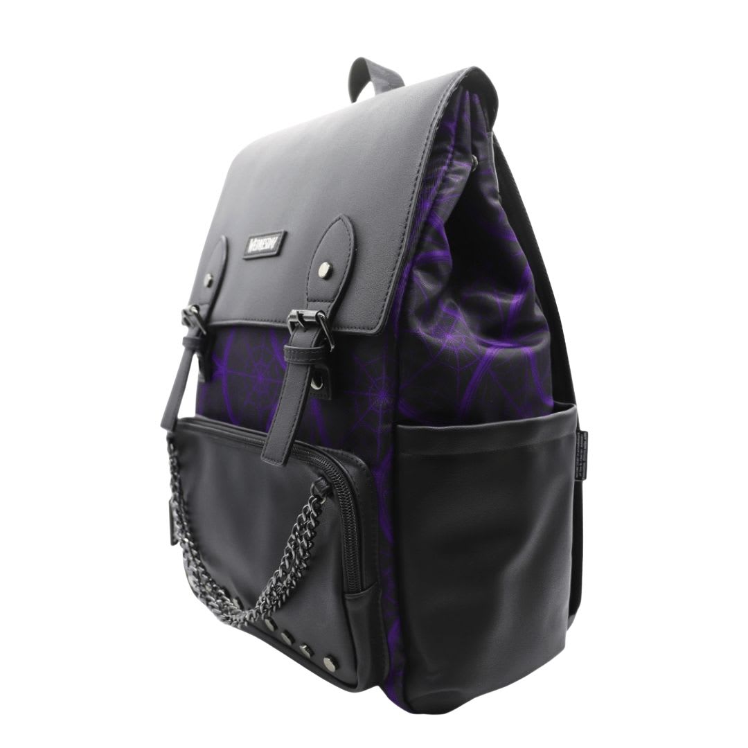 Mochila Oficio Merlina Addams Morado2