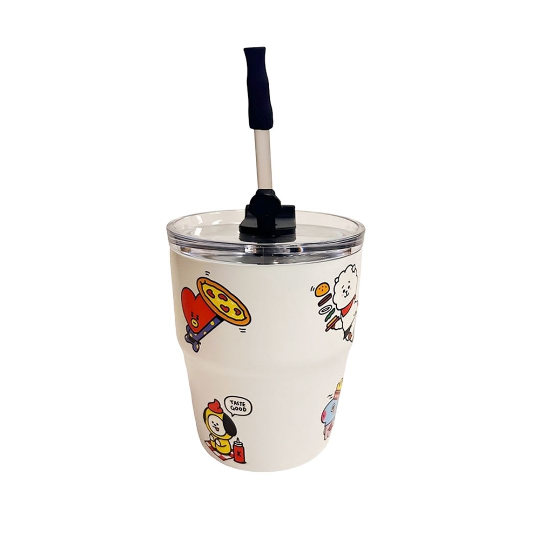 Mug Vaso BT21 Personajes Completos KPop Kawaii 350 ML3