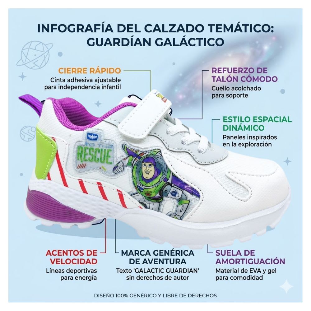 Zapatillas Niño Toy Story Buzz Lightyear Blanco con Luces2