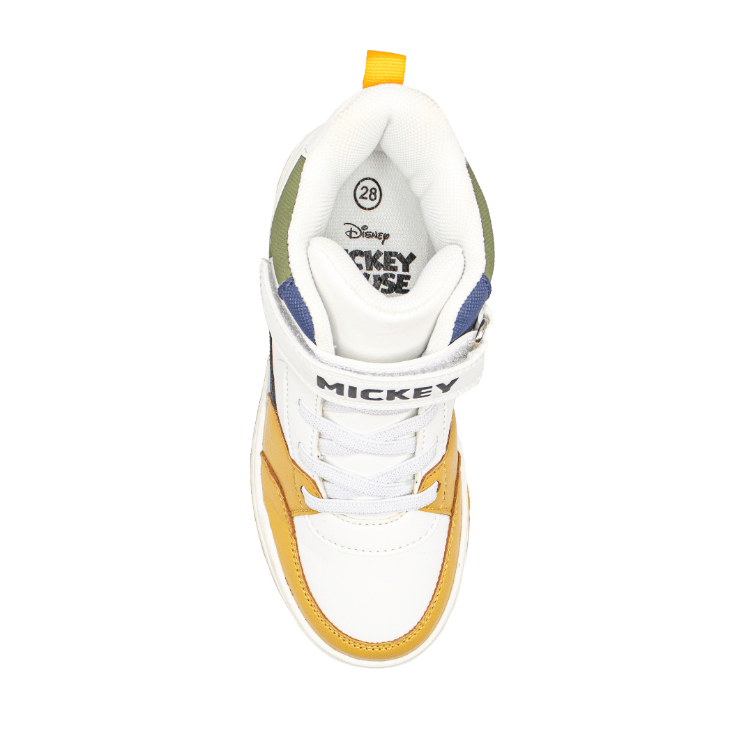 Zapatillas Mickey Mouse Botin Blanco Niño2