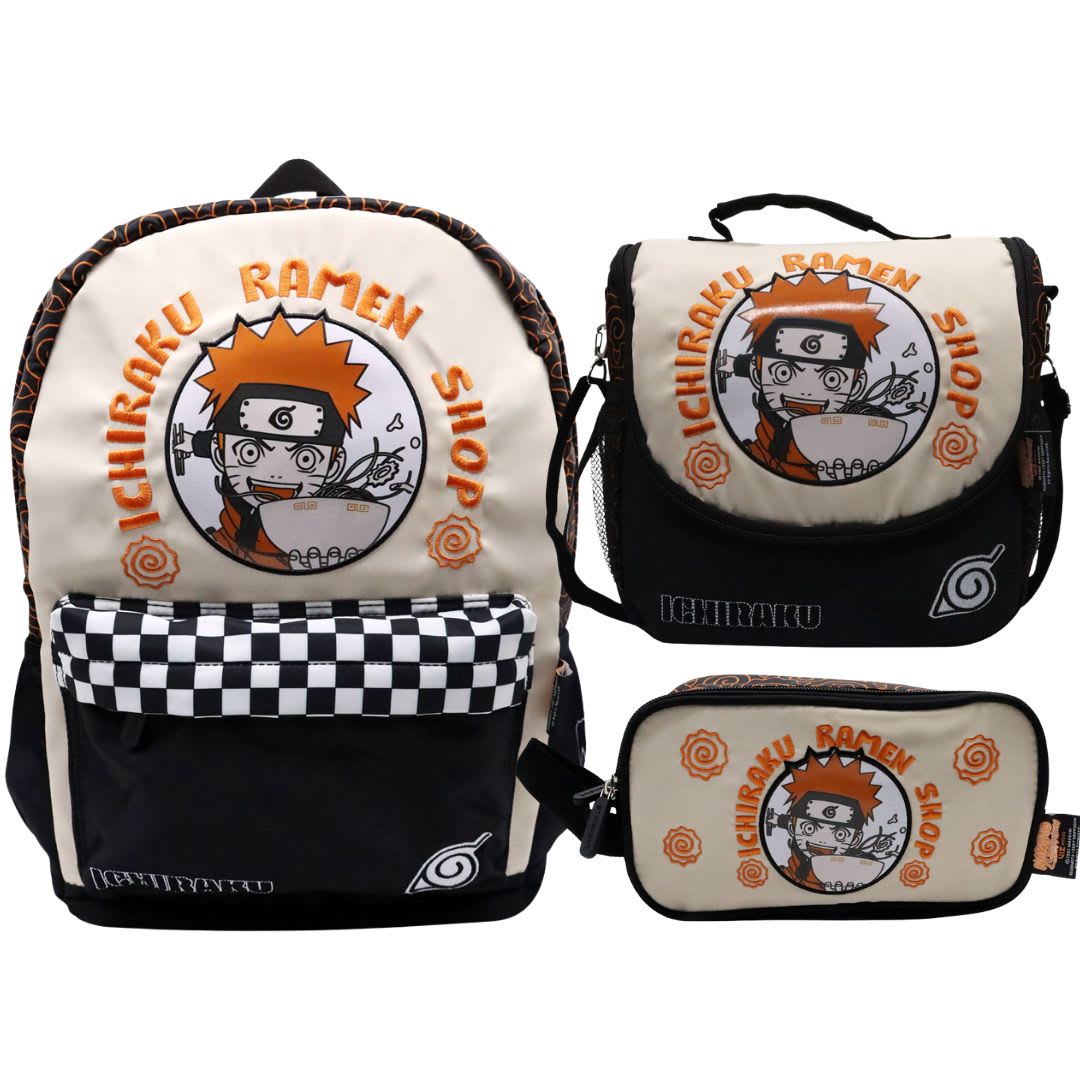 Pack Escolar Mochila Naruto Shippuden Oficio 0