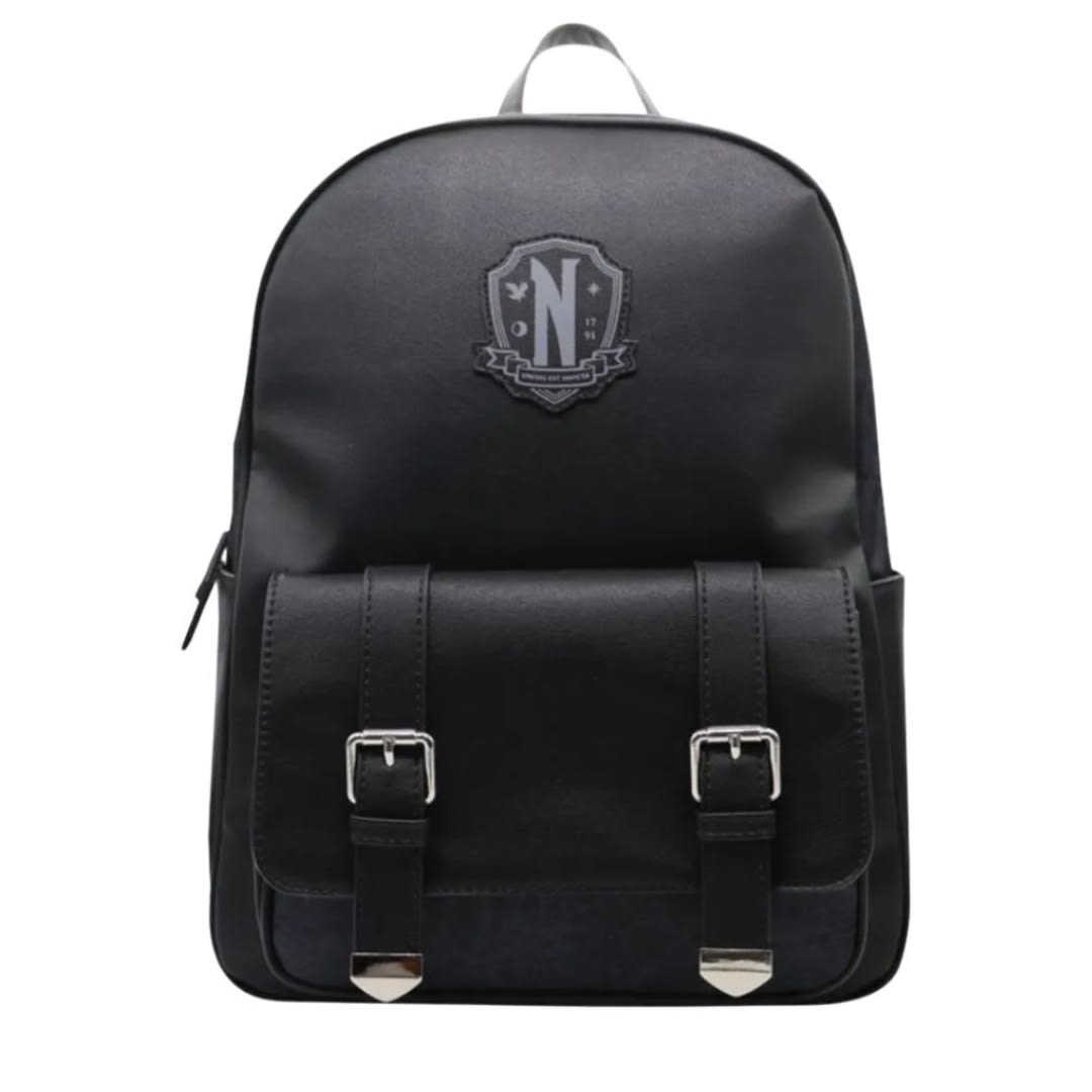 Pack Escolar Mochila Merlina Addams Negro Oficio2
