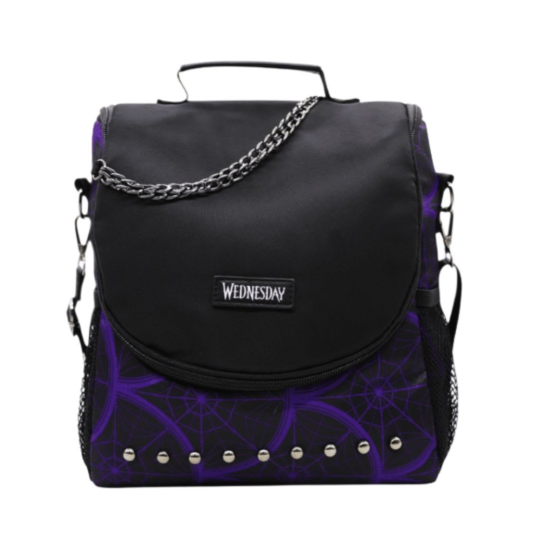 Lonchera Merlina Addams Morado 0