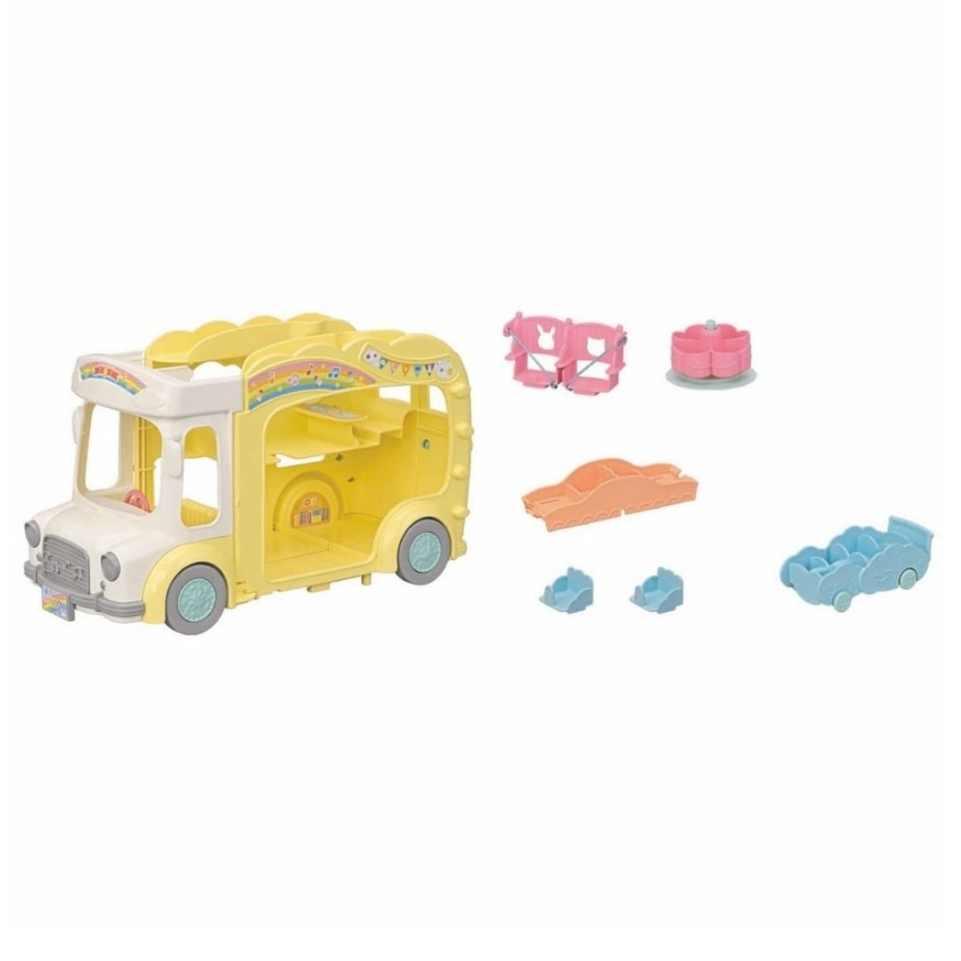 Juguete Sylvanian Ternurines Autobus de Arcoiris 20 cm2