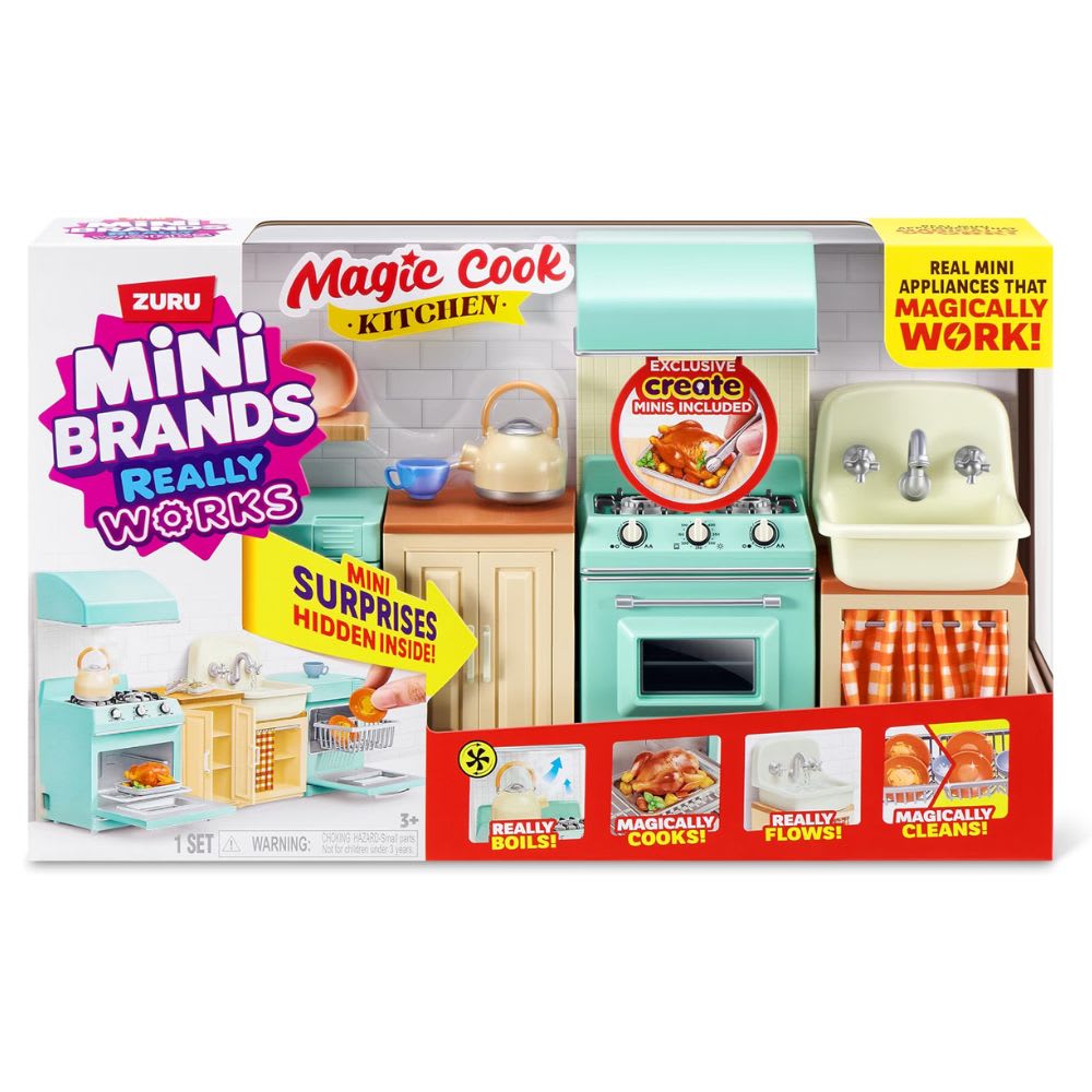 Playset Cocina Completa Mini Brands Hervidor Horno Caño Lavaplatos5