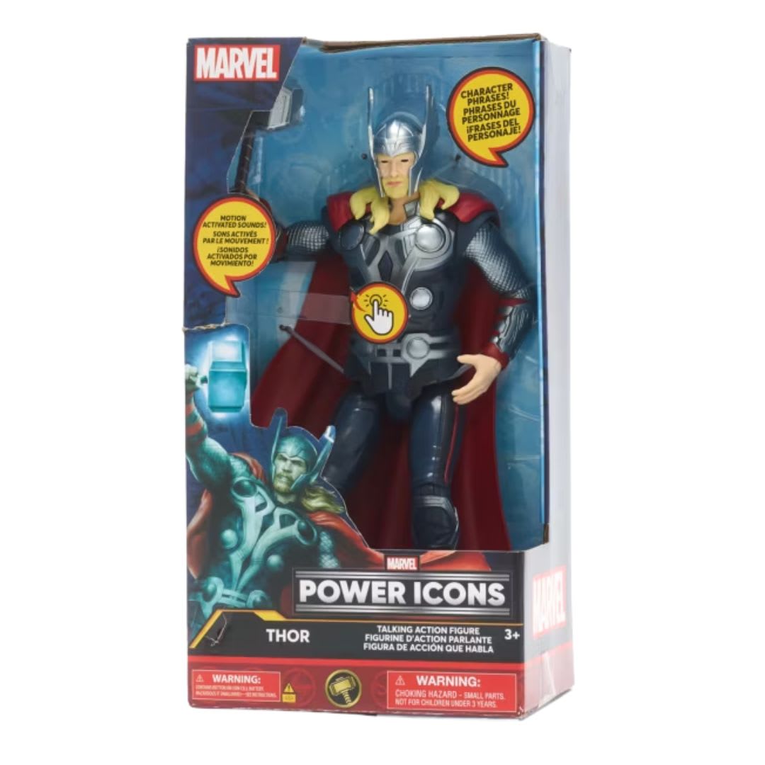 Marvel Thor Figura de Accion Multicolor Con efectos de sonido y frases2