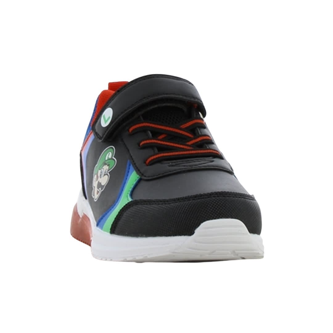 Zapatillas Niño Urbanas Luigi Mario Bros Verde Con Luces2