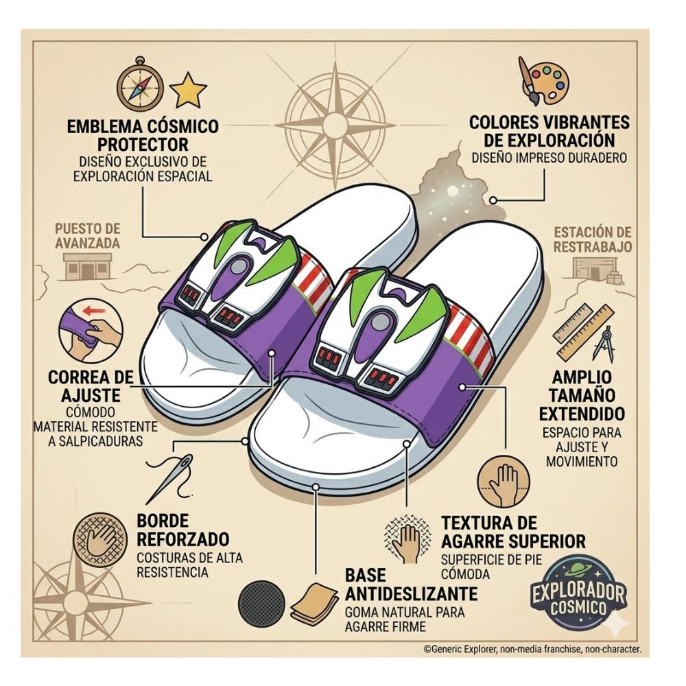 Sandalias de Playa Disney Store Buzz Ligthyear Toy Story Niño2