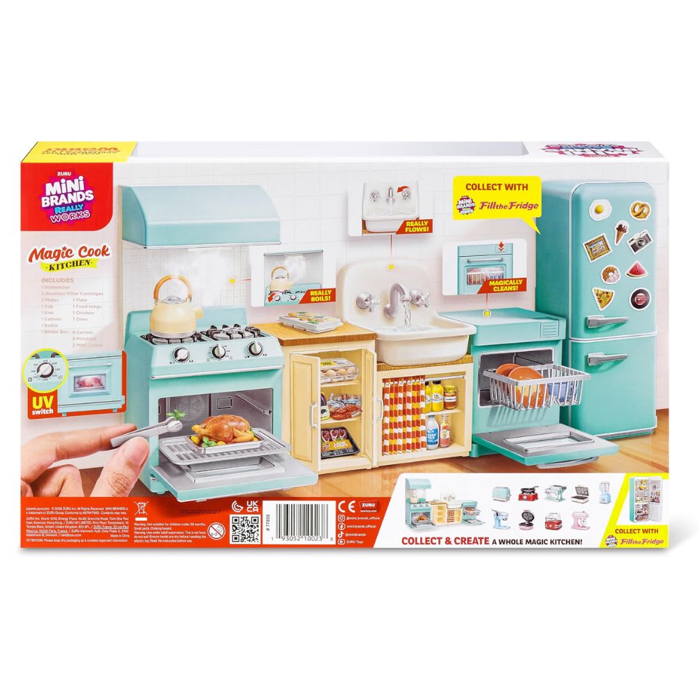 Playset Cocina Completa Mini Brands Hervidor Horno Caño Lavaplatos6