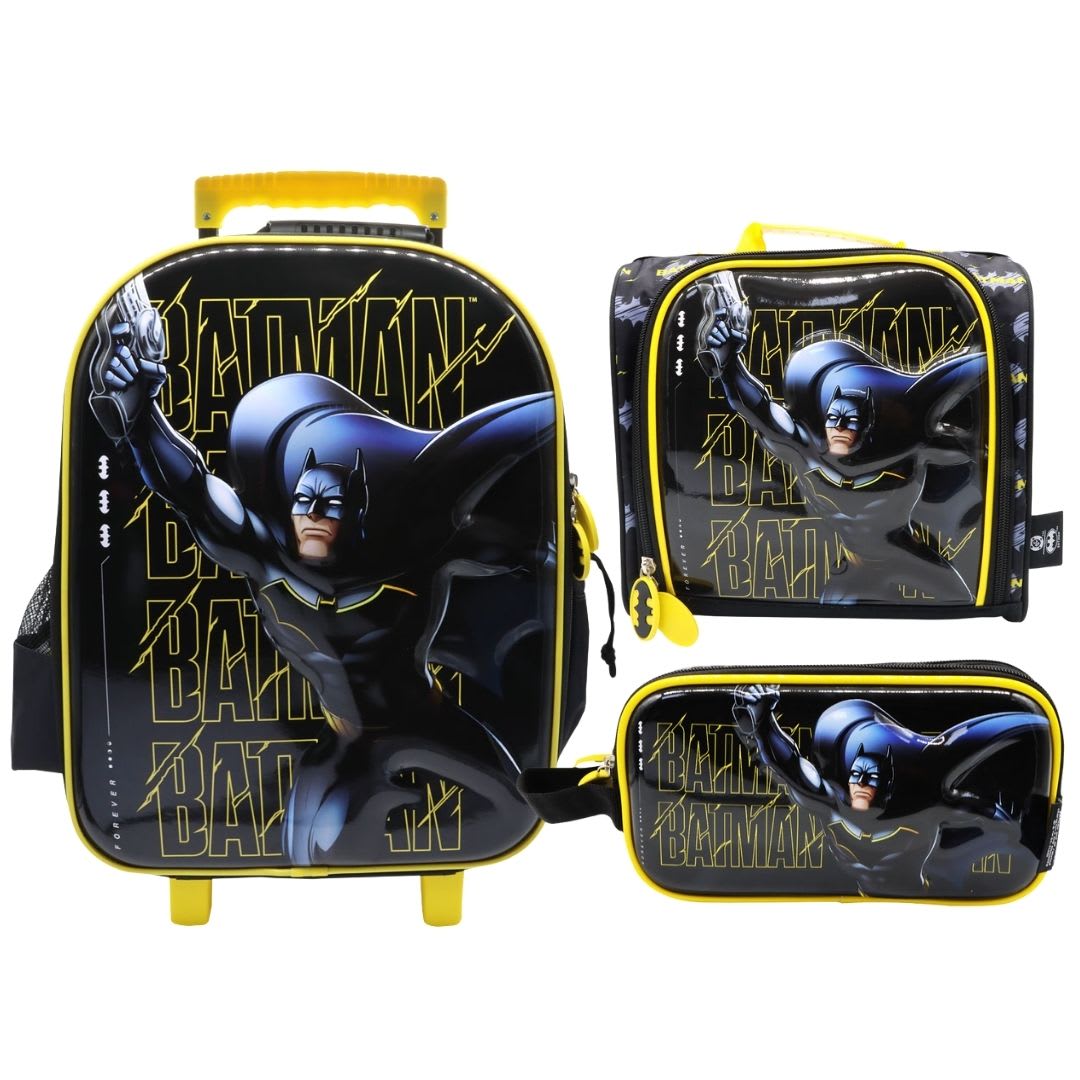 Pack Escolar Maleta Batman Negro Oficio 0