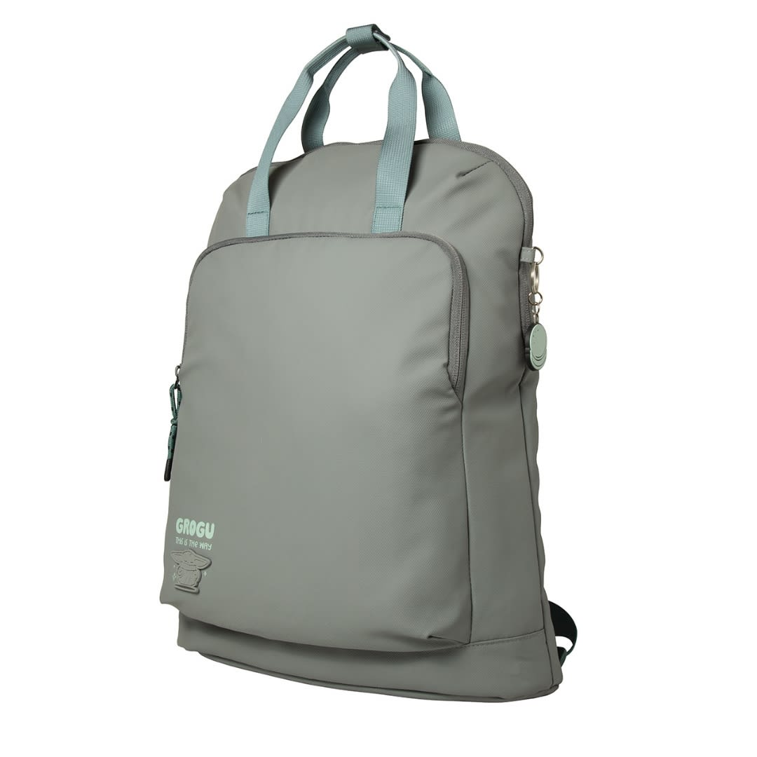 Mochila Juvenil Casual Star Wars Grogu Baby Yoda Verde4