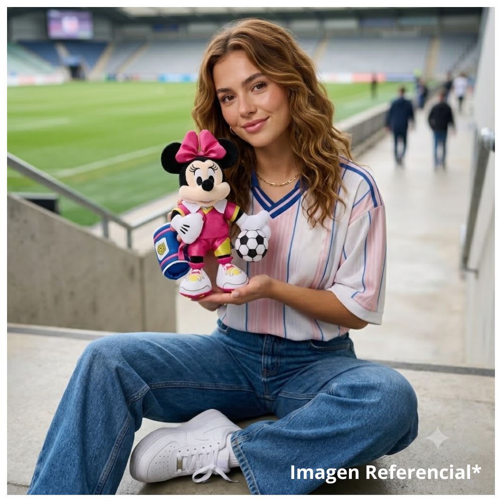 Peluche Minnie Mouse Mundial Futbol Disney Store 20 cm5
