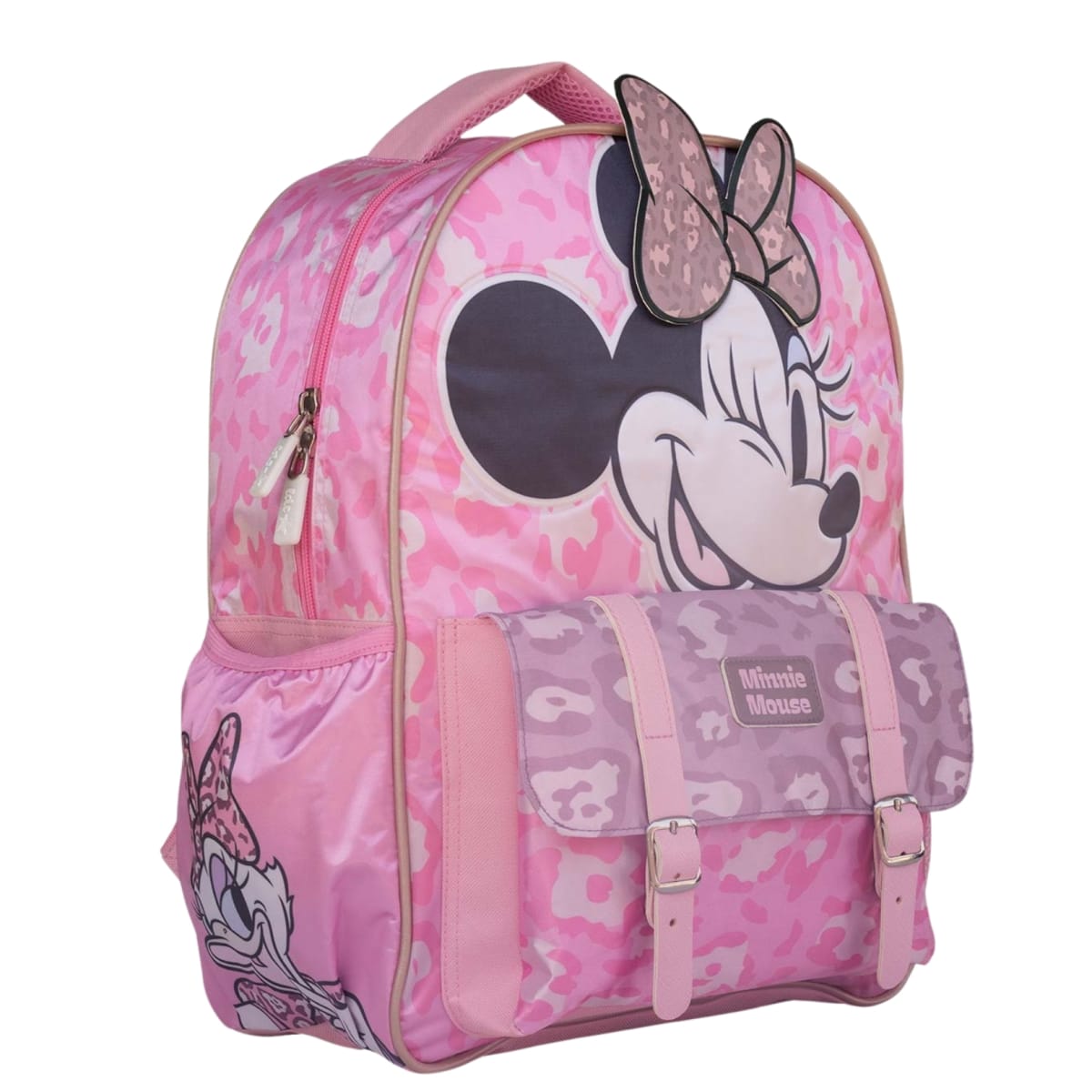 Pack Escolar Mochila Minnie Mouse Rosado Oficio2