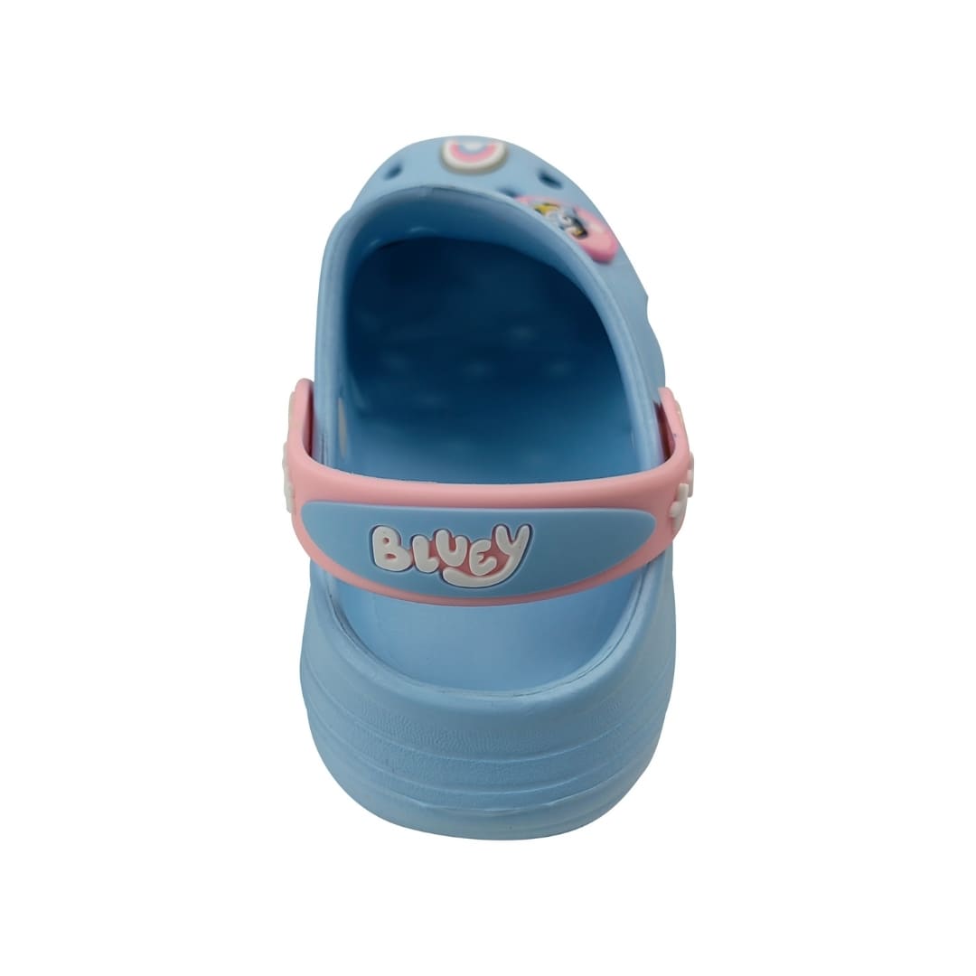 Sandalias Niña Clog Casual Bluey Celeste3