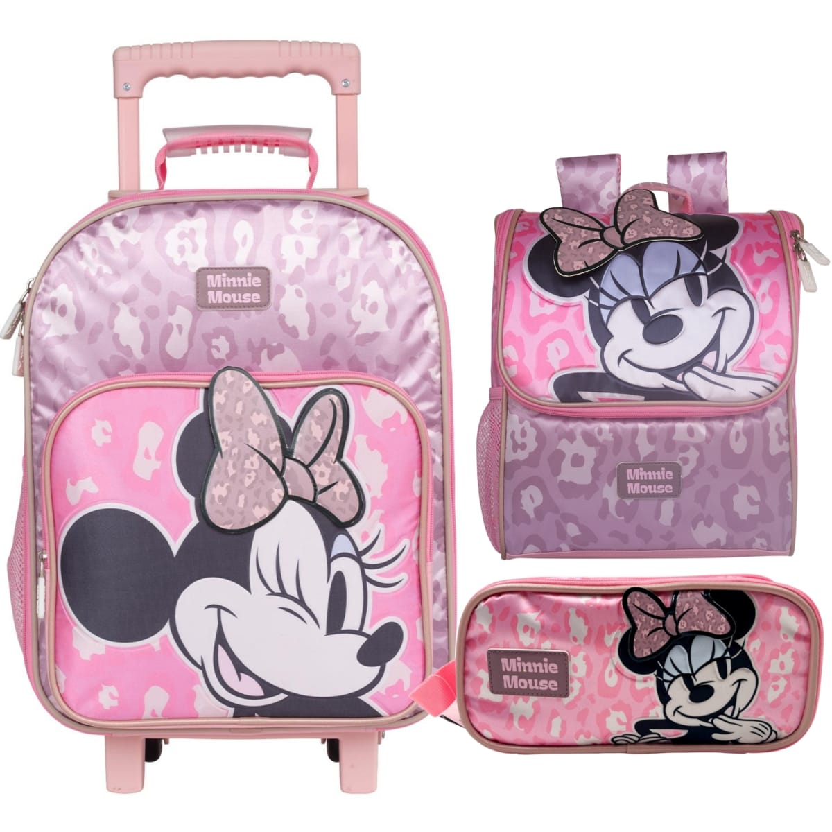 Pack Escolar Maleta Minnie Mouse Rosado Oficio 0