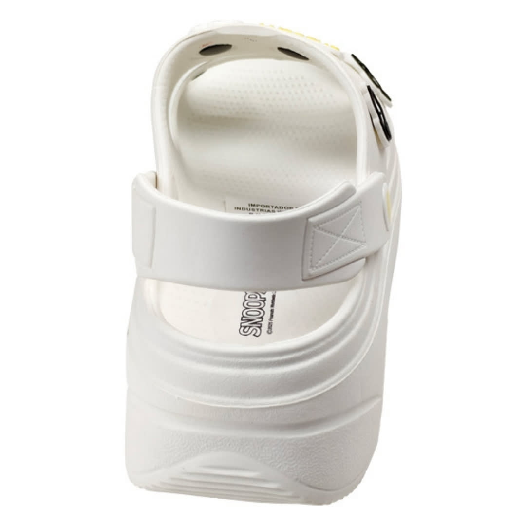 Sandalias Mujer Plataforma Snoopy Blanco3