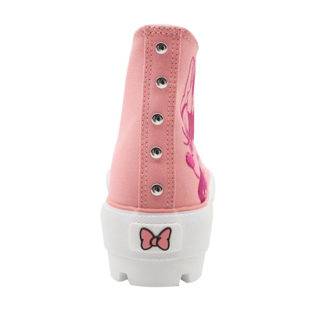 Zapatillas Mujer Minnie Mouse Botin Rosado2
