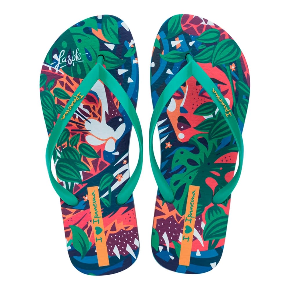 Sandalias Mujer Playera Slide Selva Ipanema Verde2