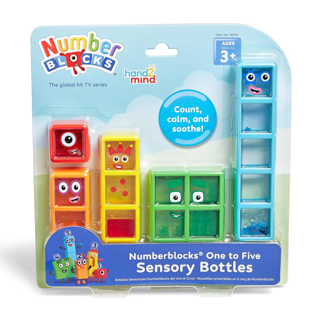 Botellas sensoriales de 1 -5 Number Blocks2