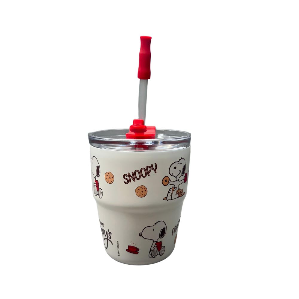 Mug Vaso Acero Termico Snoopy Para Cafe Blanco 480 ml2
