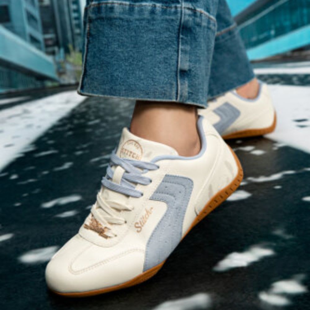 Zapatillas Urbanas Mujer Stitch Celeste5