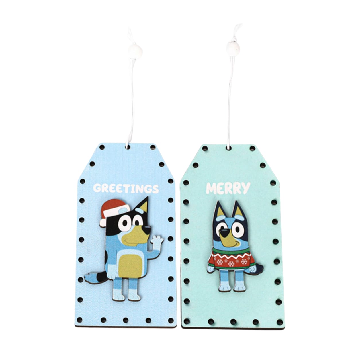 Set de adorno arbol navidad Bluey X4 unds 12cm Modelo 43