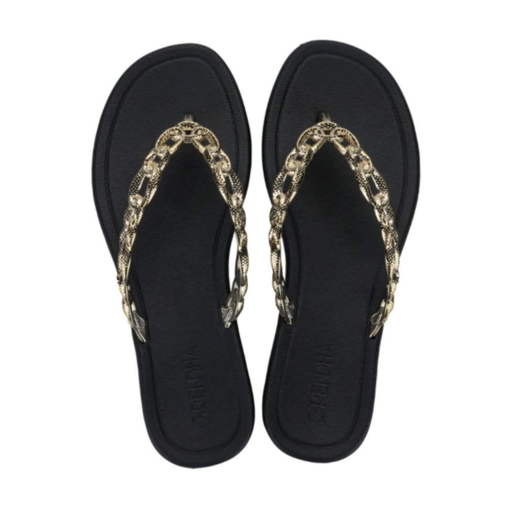 Sandalias Mujer Playera Casual Grendha Negro2