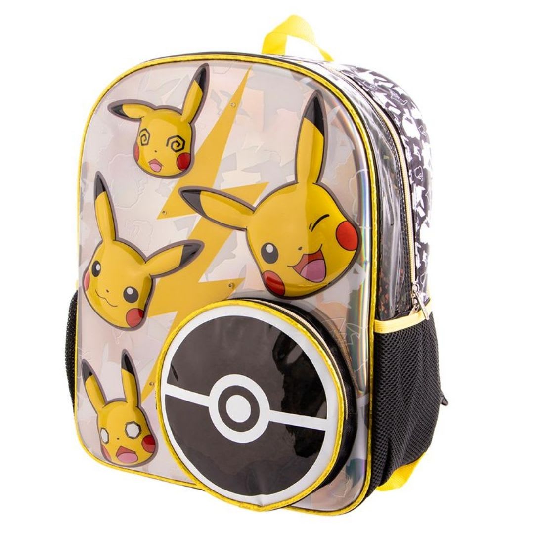 Mochila Escolar Oficio Pokemon 3D Pikachu con luces 0