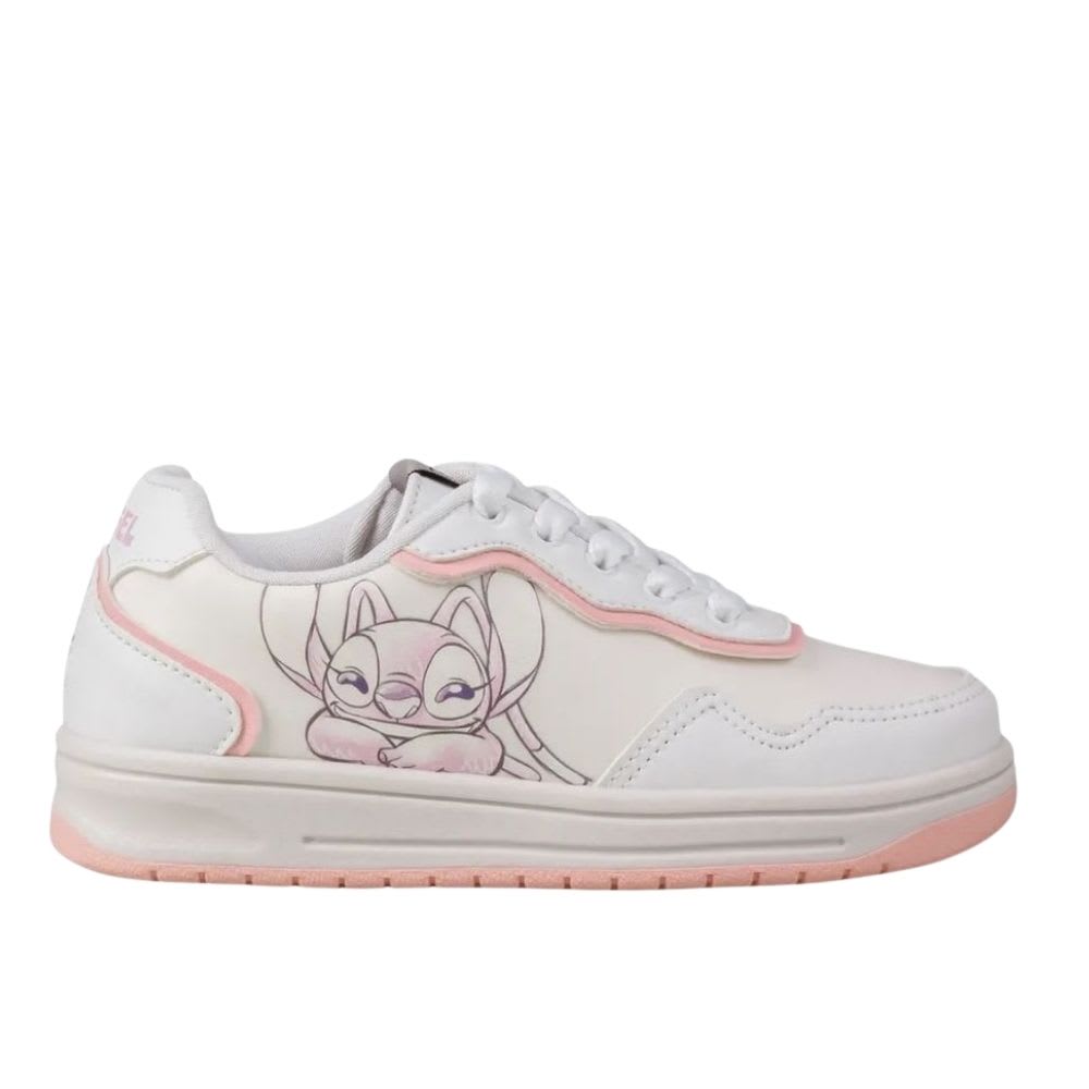 Zapatillas Mujer Casual Angel Stitch Blanco Rosado 0