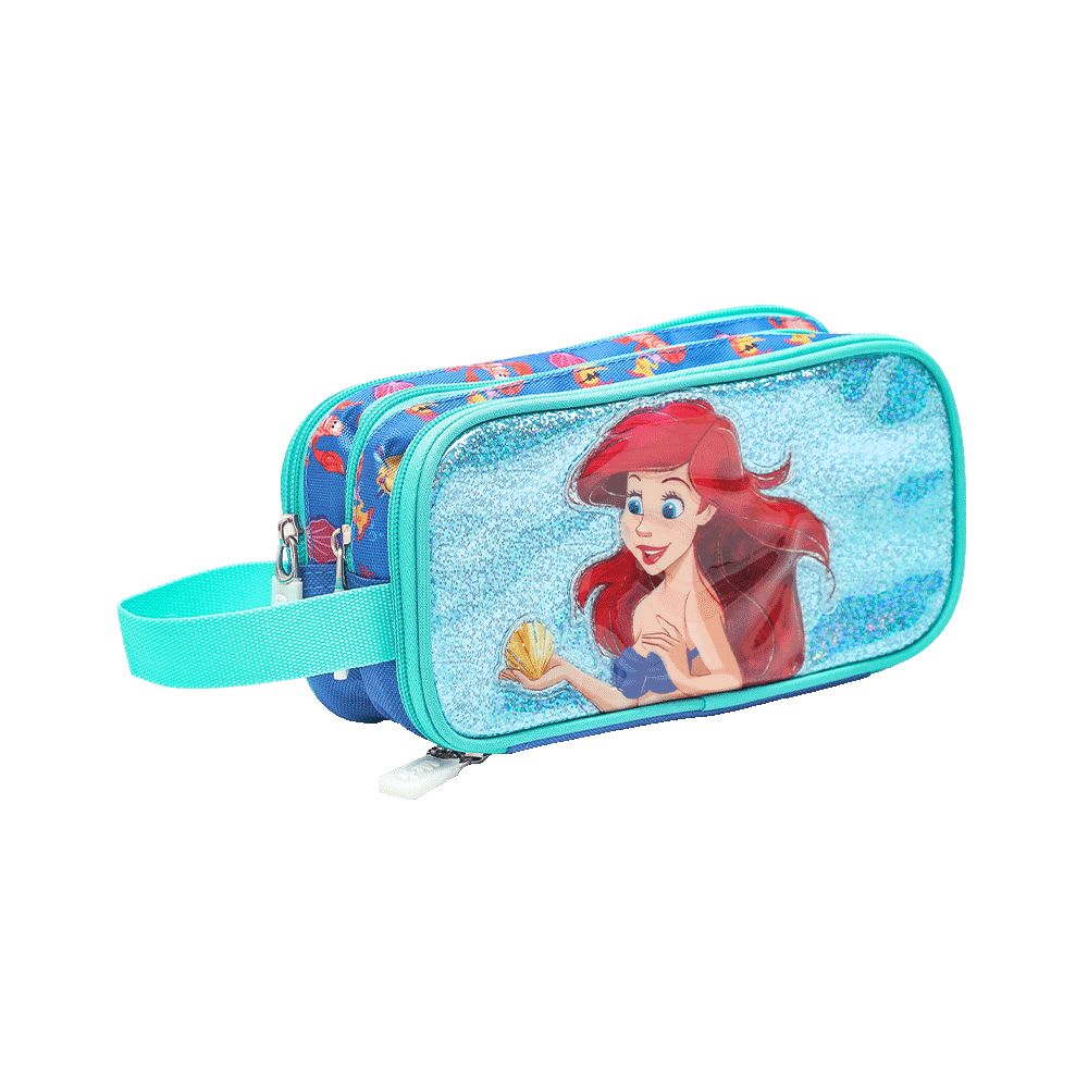 Pack Escolar Maleta Princesa Ariel La Sirenita Azul Oficio4