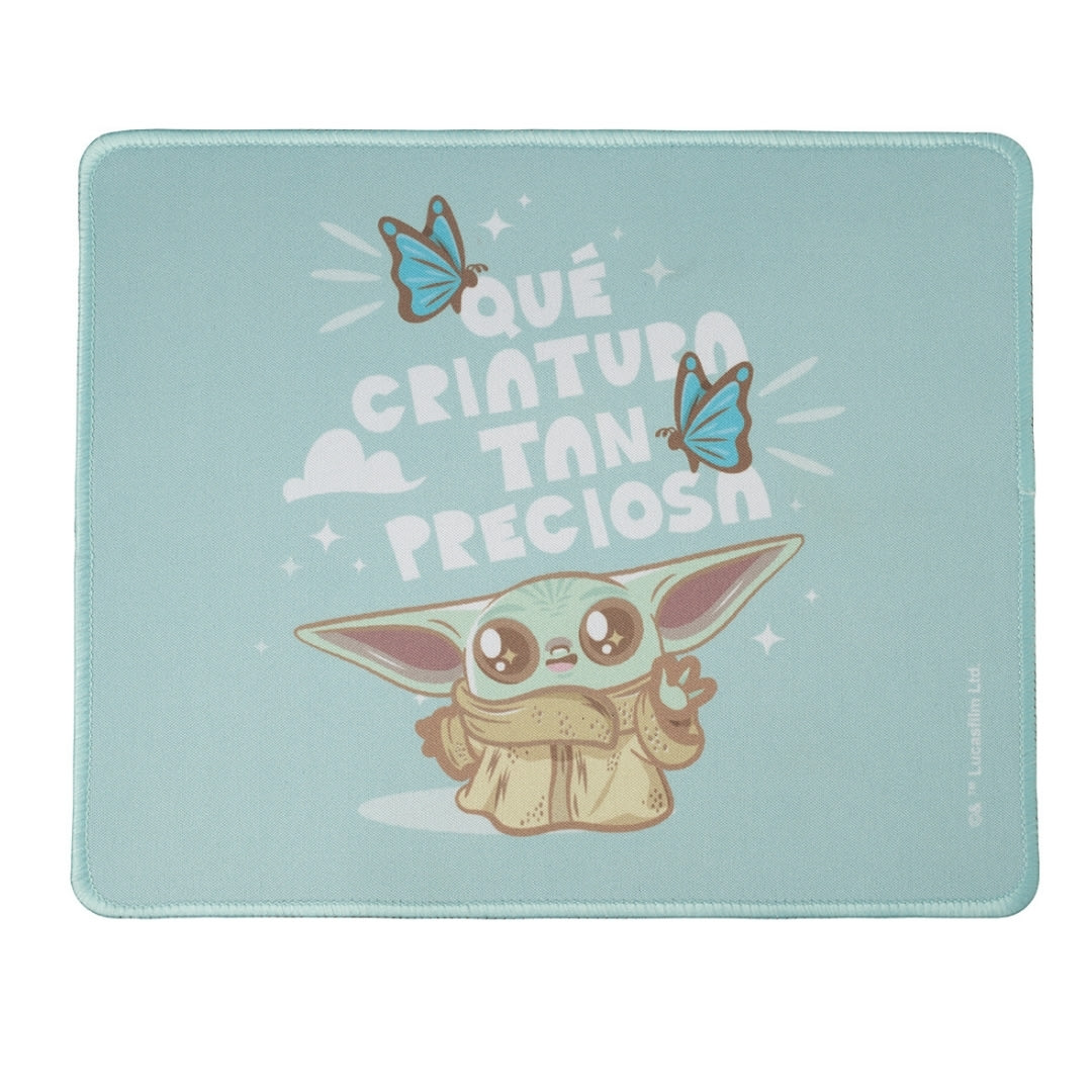 Mouse Inalambrico + Pad Desk Star Wars Baby Yoda Neopreno Antideslizante 24x20 CM Mod 32