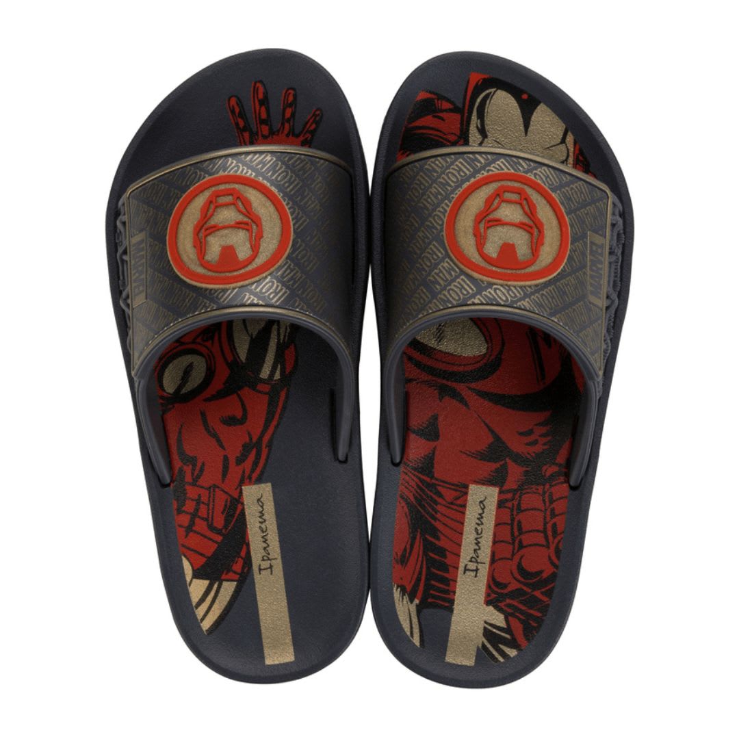 Sandalias Deluxe Iron Man Rojo Gris Niño 0