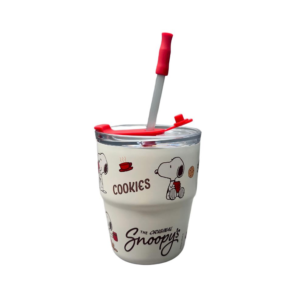 Mug Vaso Acero Termico Snoopy Para Cafe Blanco 480 ml3