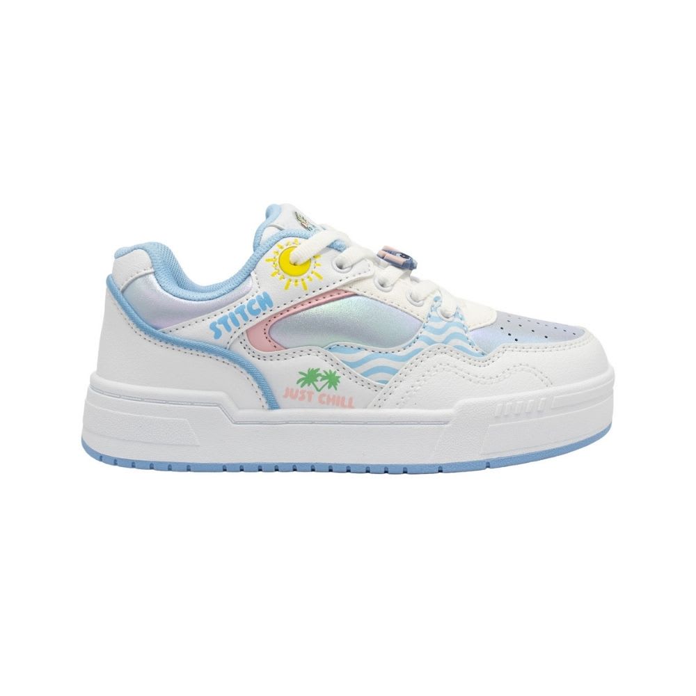 Zapatillas Niña Casual Stitch Verano Blanco Azul 0