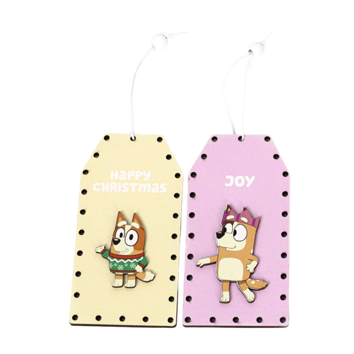 Set de adorno arbol navidad Bluey X4 unds 12cm Modelo 44