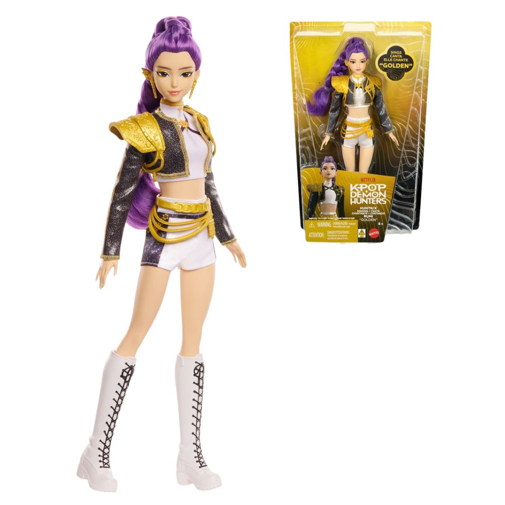 Muñeca Musical Rumi Huntrix Golden Guerreras Kpop Demon Hunters Mattel 0