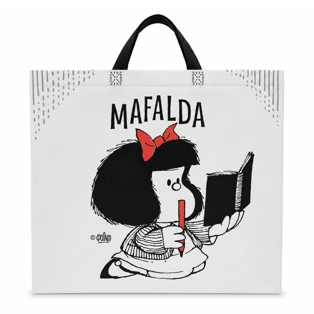 Bolsa Reutilizable Mafalda Blanca 39 x 44 x 18 cm2