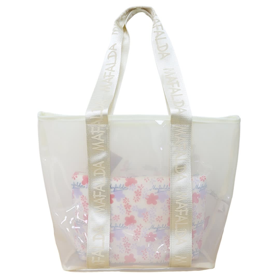 Pack Bolso de Playa Mafalda Blanco + Neceser2