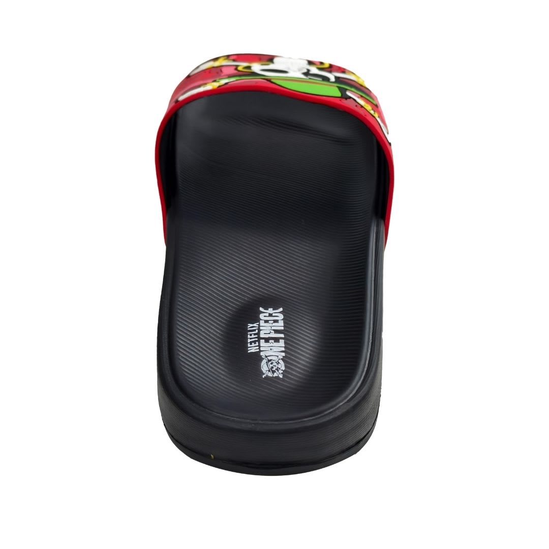 Sandalias Hombre Playeras One Piece Luffy Negro3