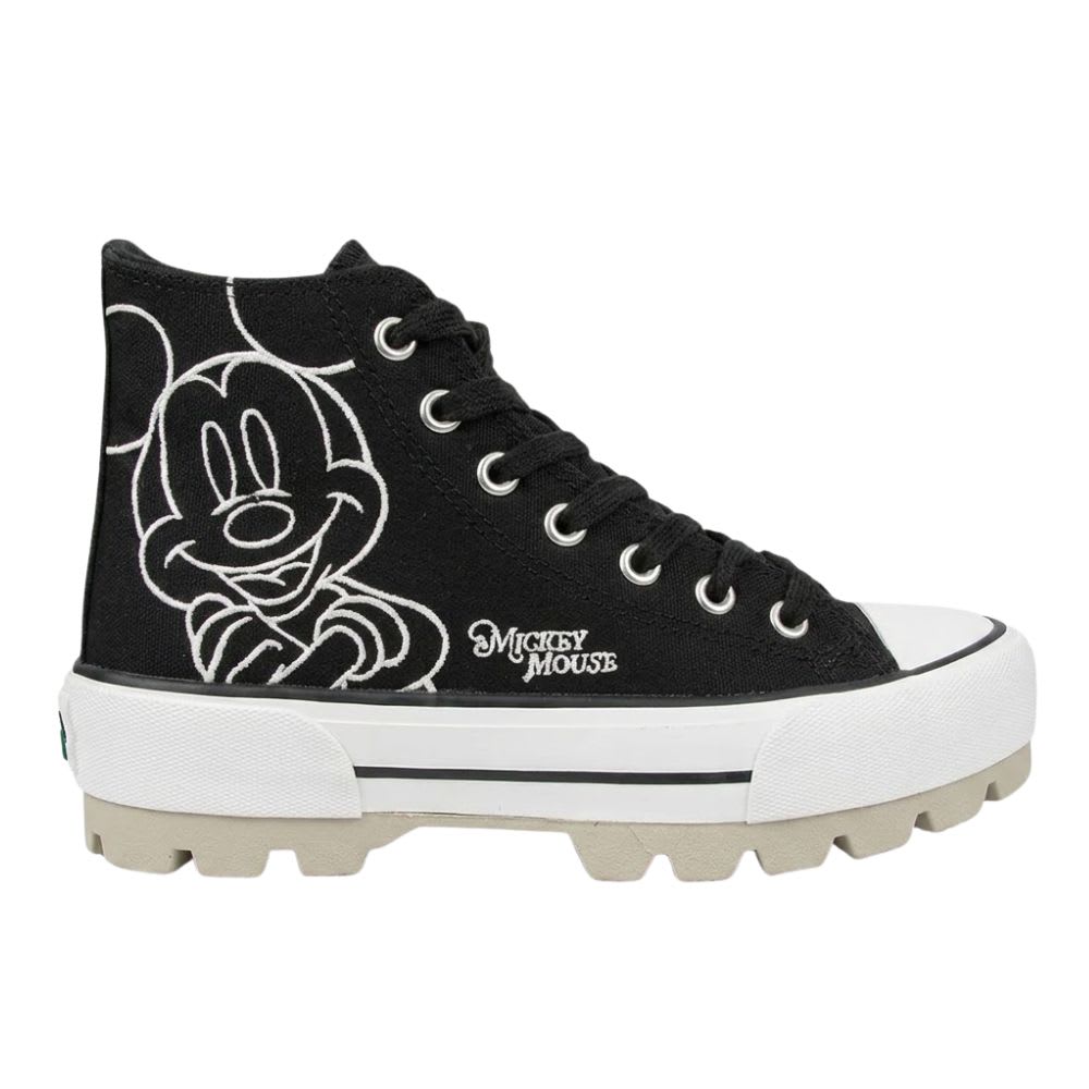 Zapatillas Mujer Mickey Mouse Botin Negro 0