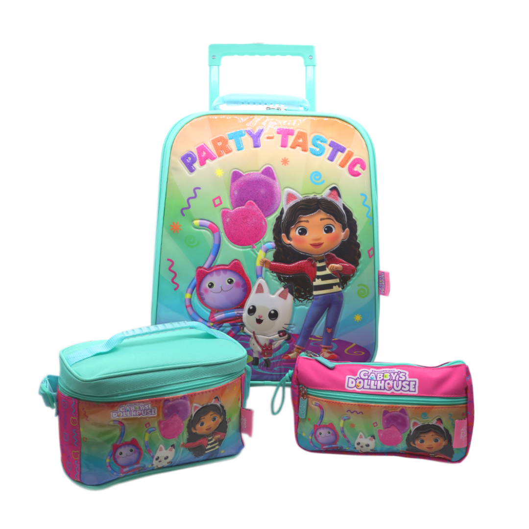 Pack Escolar Oficio Maleta + Lonchera + Cartuchera Gabbys Dollhouse 0