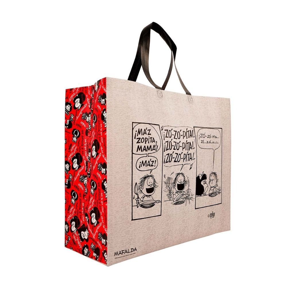 Bolsa Reutilizable Mafalda Gris 39 x 44 x 18 cm4