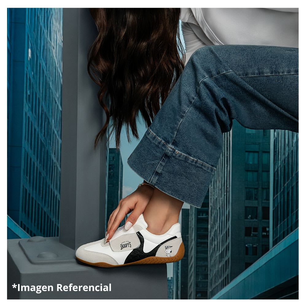 Zapatillas Urbanas Mujer Snoopy Gris5